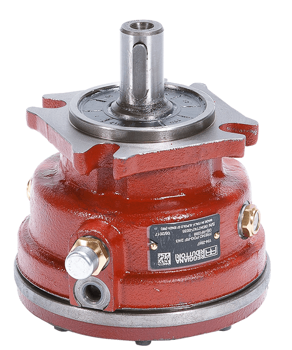 You can assemble the gearbox brake on a gearbox or directly on a hydraulic motor